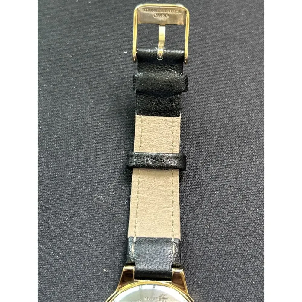 Armitron Gold Tone Case Black Dial And Band Women’s Quartz Watch